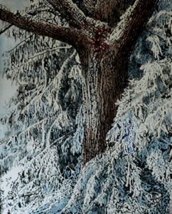 cuore d'inverno olio su tela 120x150 -2019