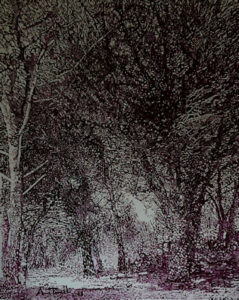 Bosco rosso-olio su tela 120x150-2021